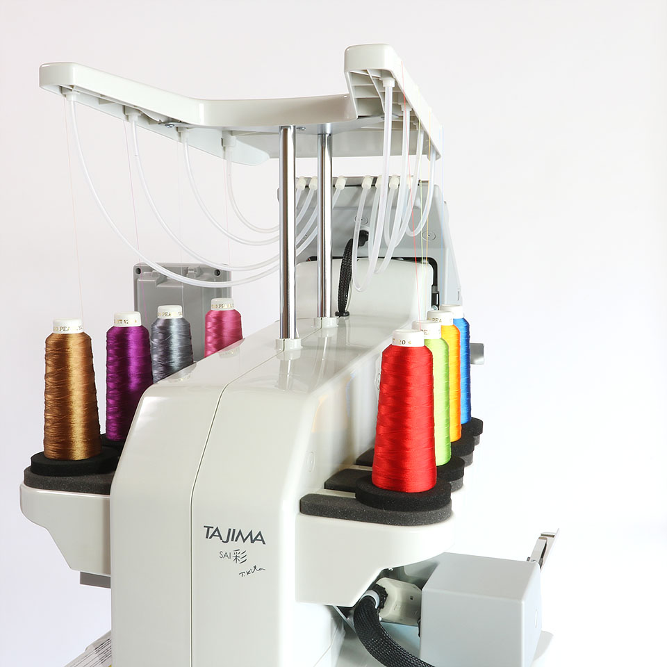JUKI Tajima SAI 8 Needle Embroidery Machine with Hat Hoop and Software