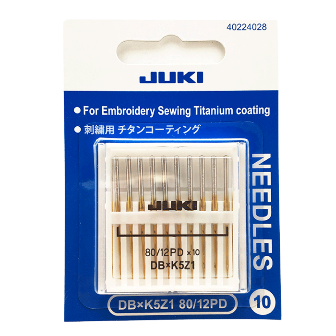 Juki Titanium Multi Embroidery Machine Needles DBxK5Z1PD - (10 Pack) - Juki  Junkies