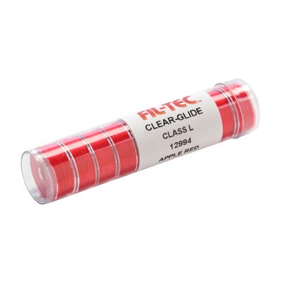 clear glide style l 115yds candy apple red tubes