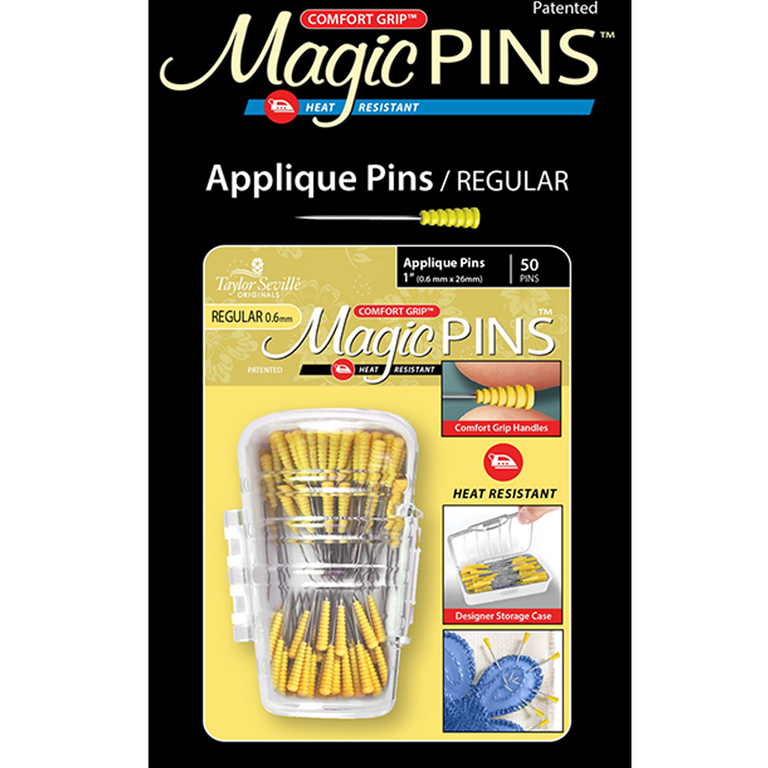 Magic Pins Applique 1 Regular 50pc with Comfort Grip