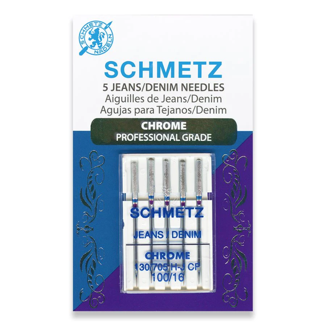 Schmetz 5 Jeans/Denim Chrome Needles 100/16